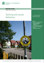 Tackling anti-social behaviour: (Briefing Paper Number 7270)